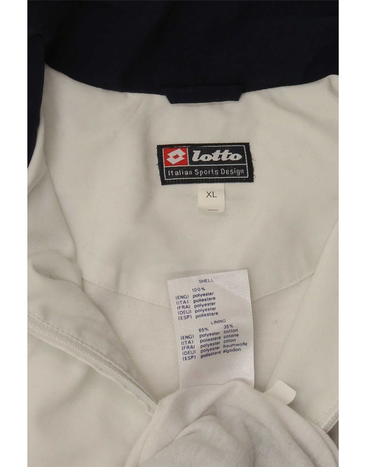 Ανδρική φόρμα Lotto Top Jacket XL Navy Blue Colorblock Polyester