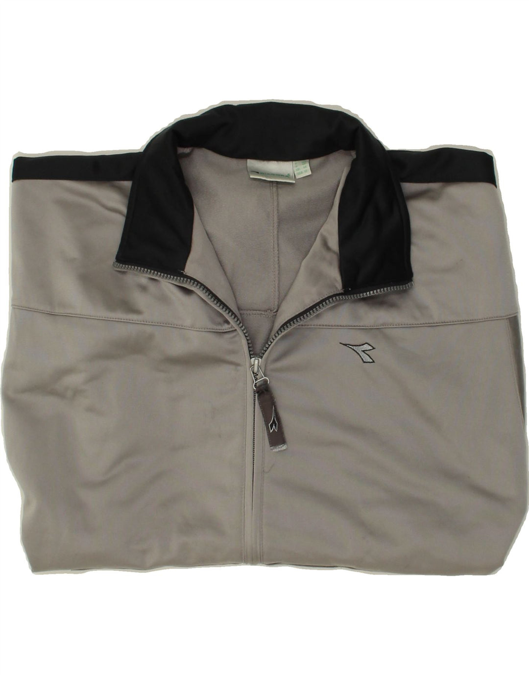 DIADORA Womens Tracksuit Top Jacket UK 14 Large Grey Polyester Vintage Diadora and Second-Hand Diadora from Messina Hembry 