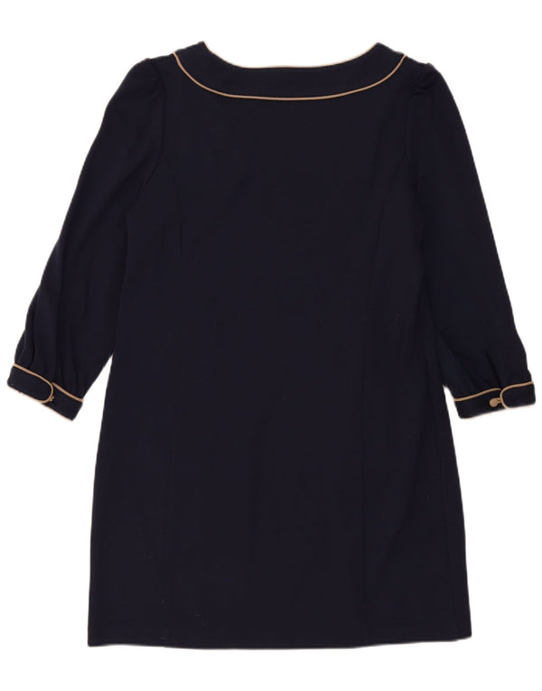 Επόμενο Γυναικείο φόρεμα 3/4 Sleeve Shift UK 14 Large Navy Blue Polyester