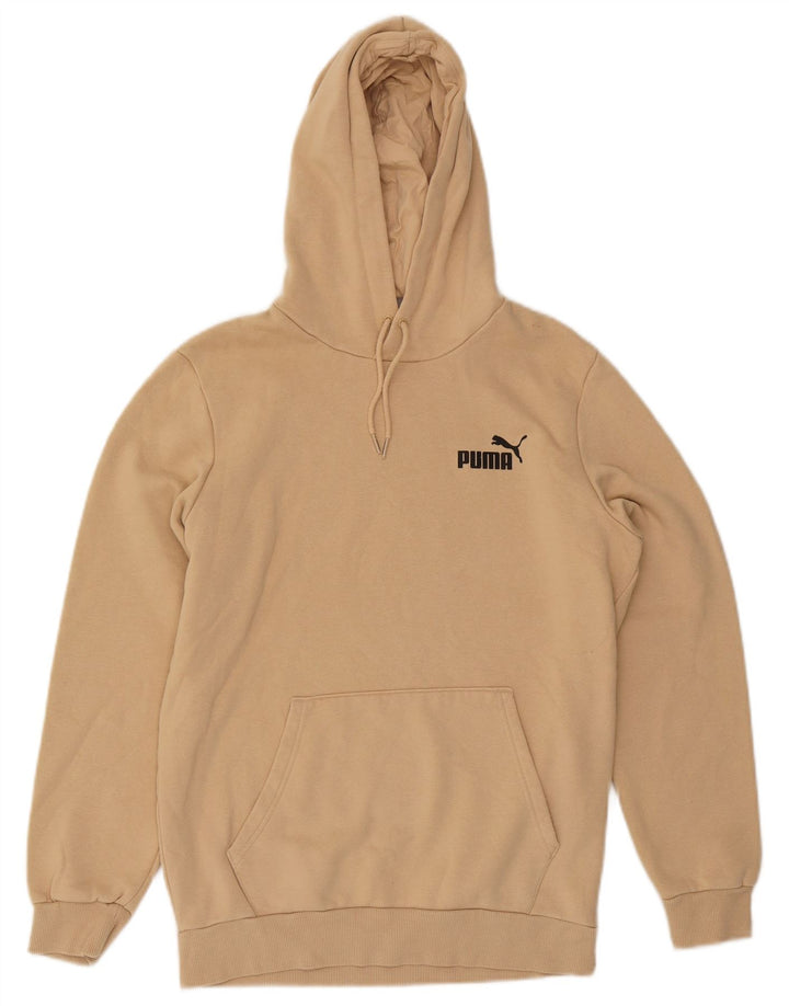 Puma Ανδρικό Hoodie Jumper Μικρό Μπεζ