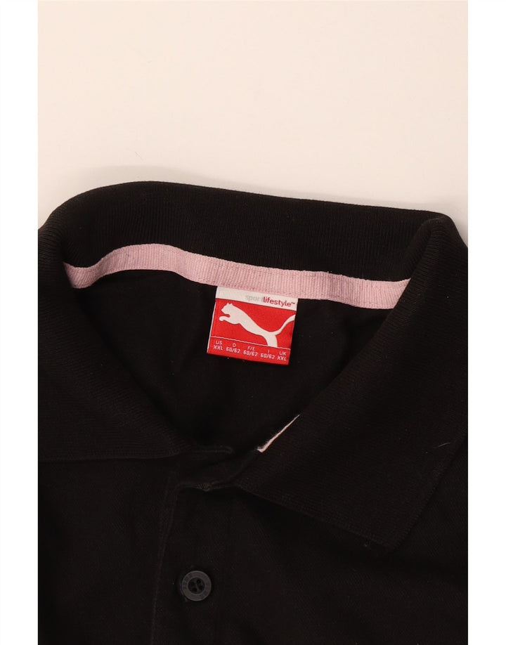Puma Ανδρικό Πόλο Μπλουζάκι 2XL Μαύρο