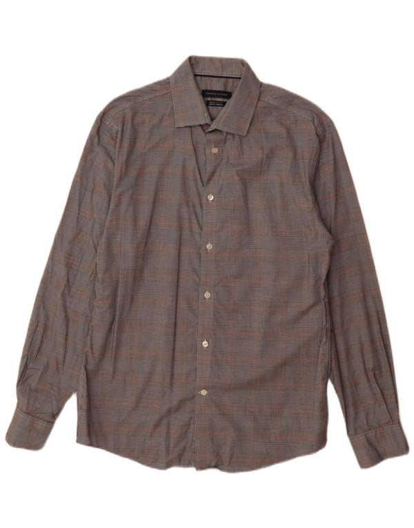Ανδρικό πουκάμισο Tommy Hilfiger Slim Fit Size 15 1/2 Medium Grey Check Cotton