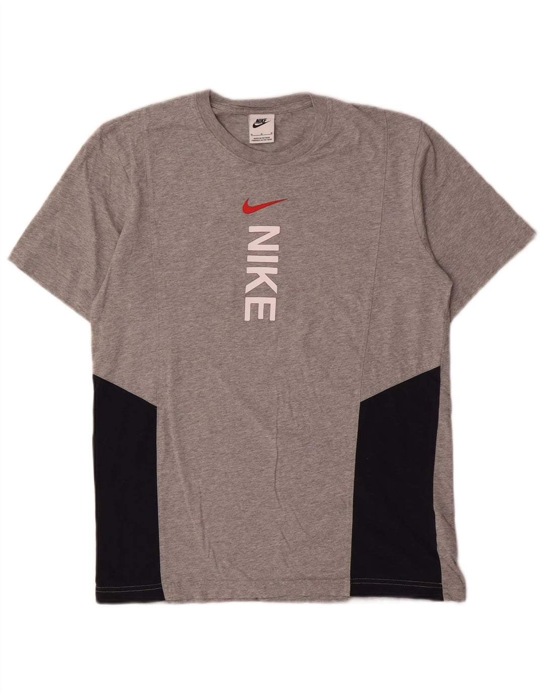 Ανδρικό γραφικό μπλουζάκι Nike με μεσαίο γκρι χρώμα, βαμβακερό