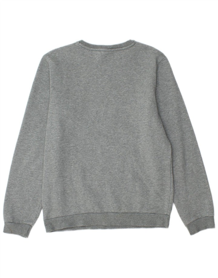 Puma Boys Graphic Φούτερ Jumper 15-16 Years Grey Flecked