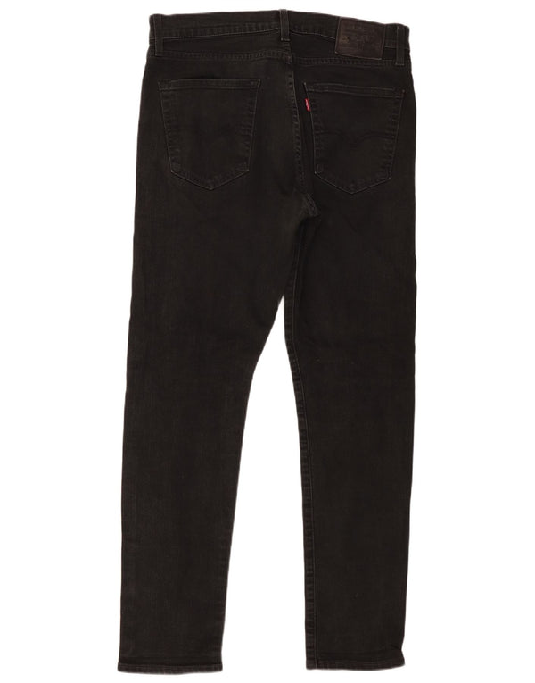 Levi's Mens 512 Slim Tapered Jeans W34 L32 Μαύρο βαμβακερό