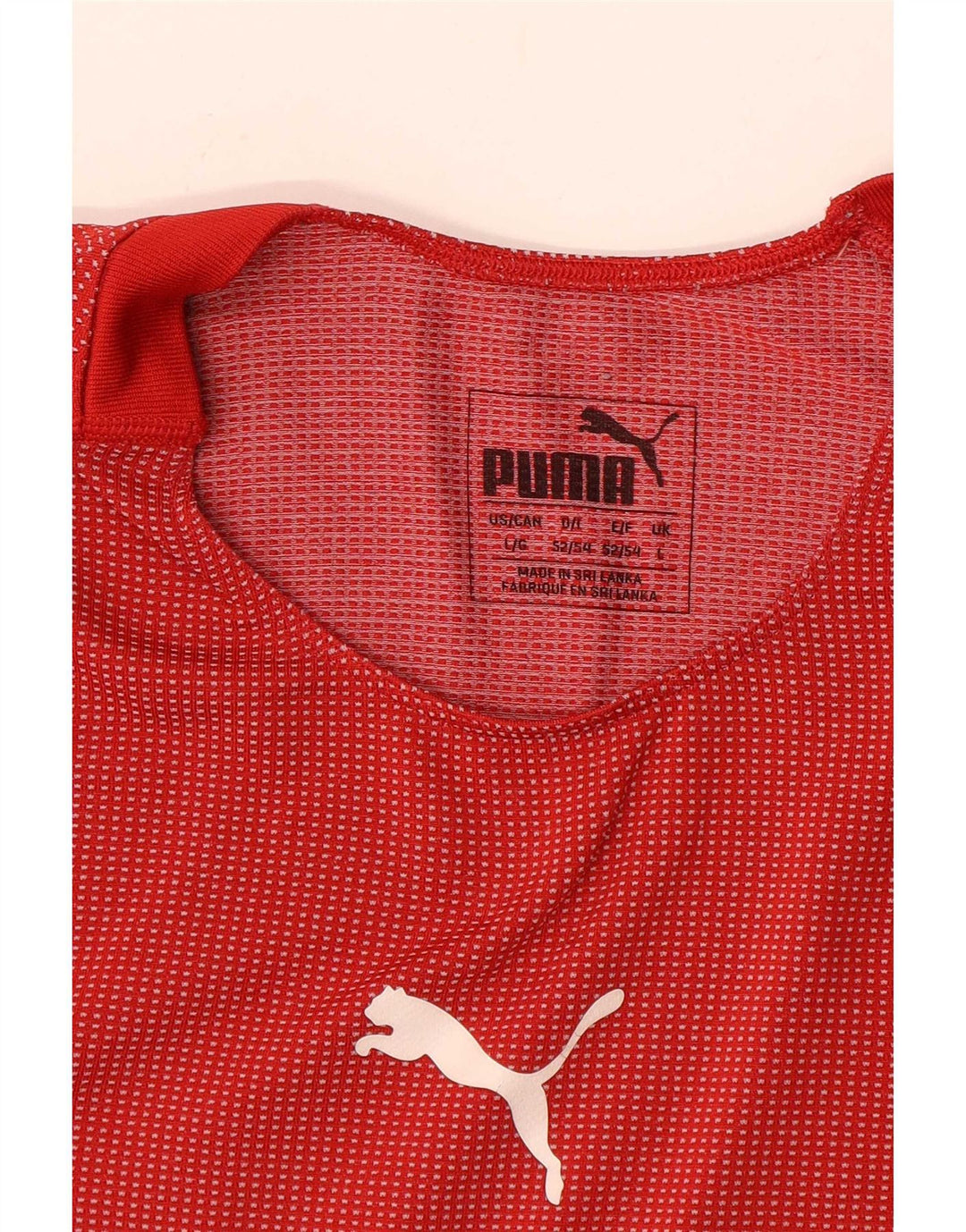 Ανδρικό γραφικό T-Shirt Puma Top μεγάλο κόκκινο ριγέ