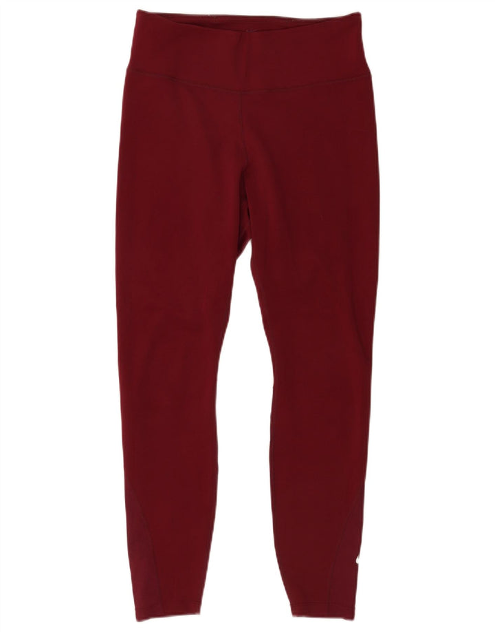Γυναικείο κολάν Nike Dri Fit UK 12 Μεσαίο μπορντό πολυεστέρας