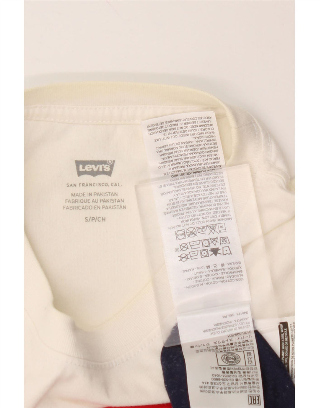 Γυναικείο γραφικό μπλουζάκι LEVI'S Top 10 Small White Colourblock