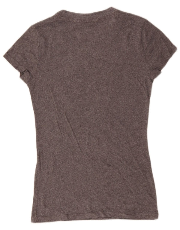 Γυναικείο γραφικό μπλουζάκι Hollister Top UK 8 Small Grey Flecked