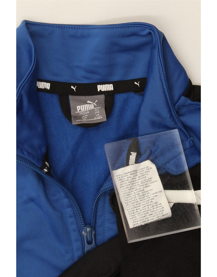Puma Boys Graphic αθλητική φόρμα Top Jacket 9-10 Years Blue Colourblock