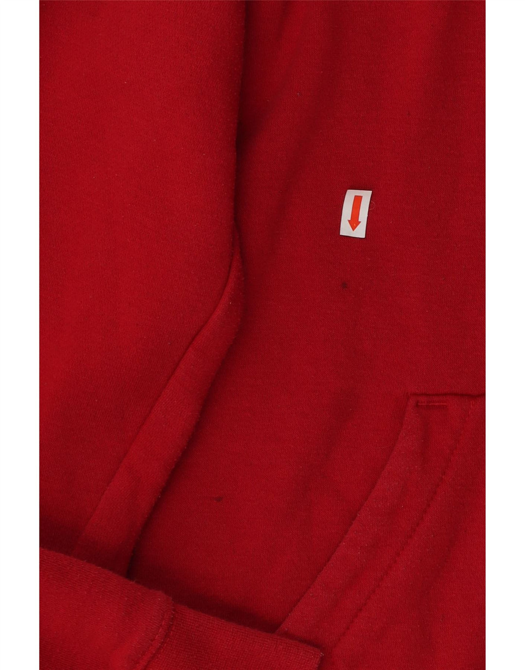 JORDAN Boys Hoodie Jumper 12-13 ετών Μεγάλο κόκκινο βαμβακερό