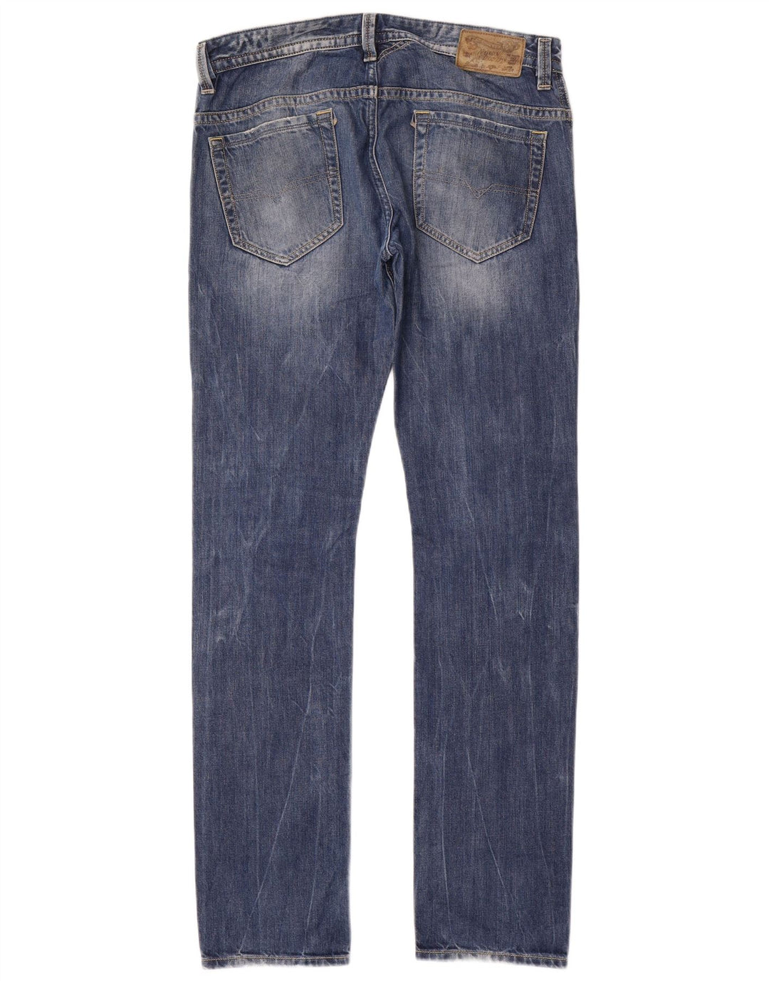 Ανδρικό Diesel Distressed Straight Jeans W32 L34 Μπλε βαμβακερό