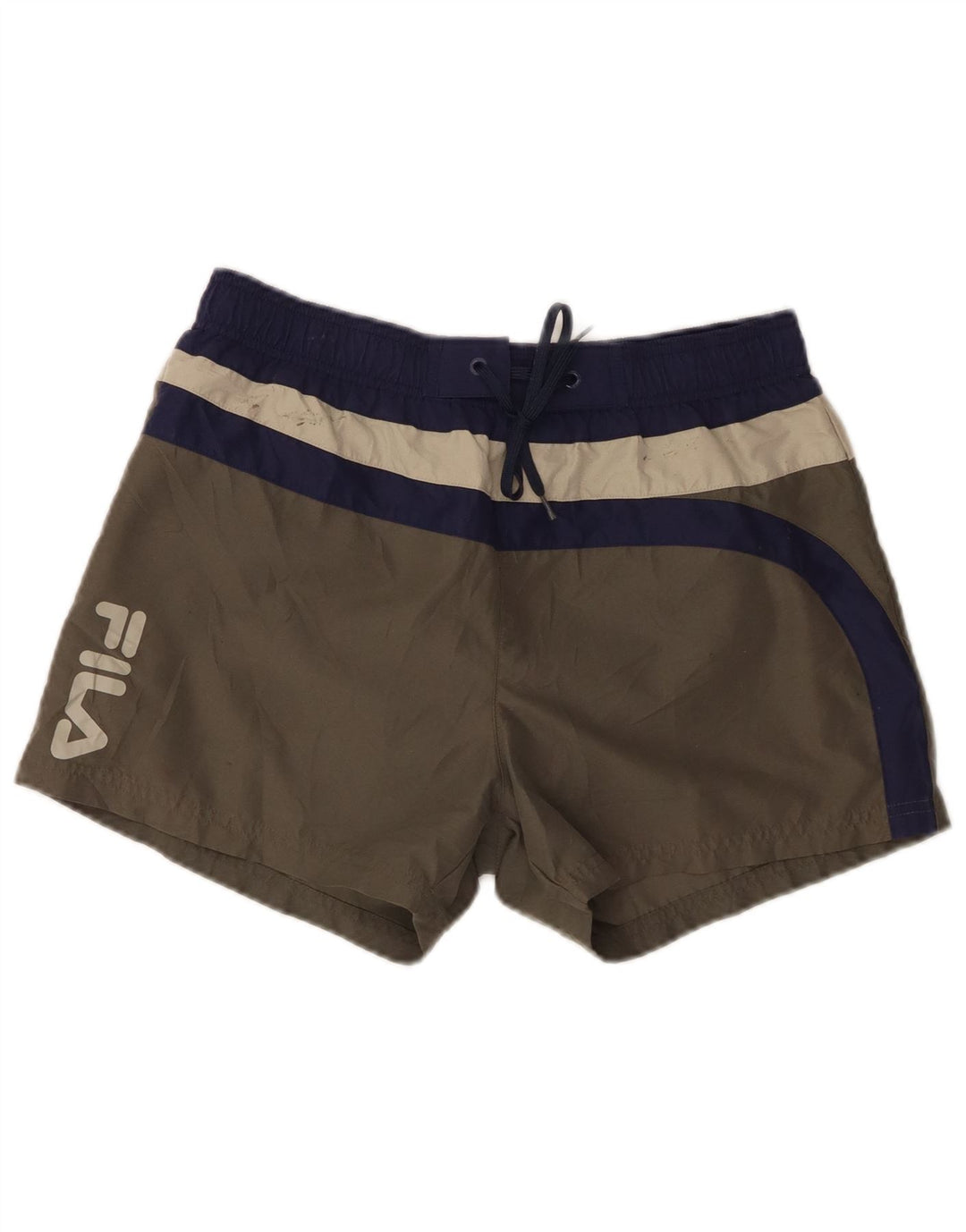 Ανδρικό γραφικό σορτς κολύμβησης Fila Small Grey Colourblock Polyester