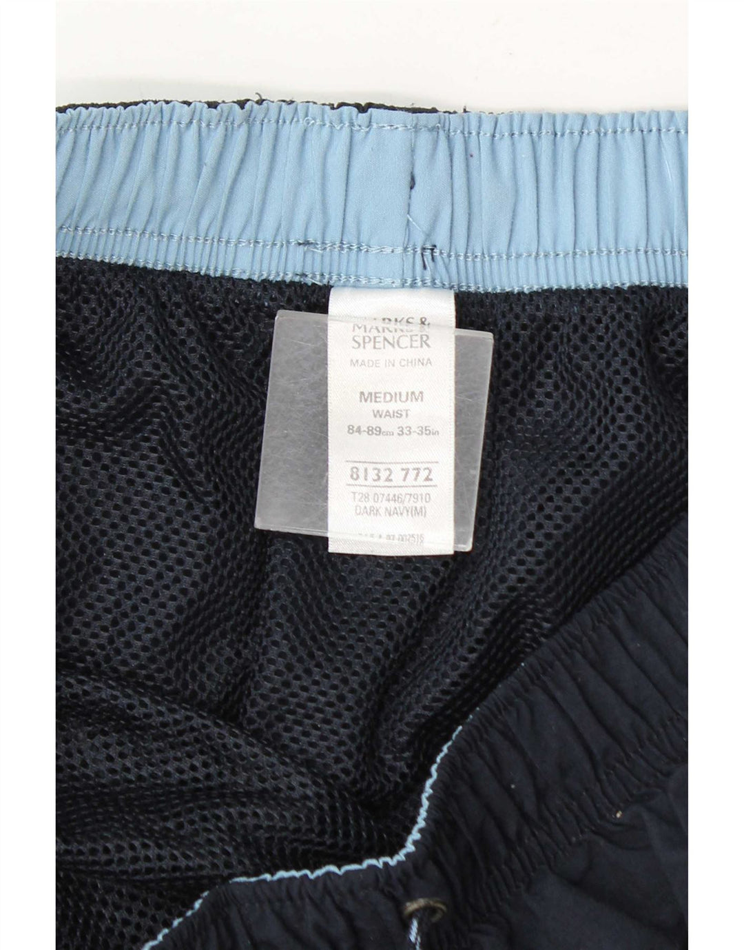 Ανδρικό σορτς κολύμβησης Marks & Spencer με μεσαίο μπλε ναυτικό χρώμα