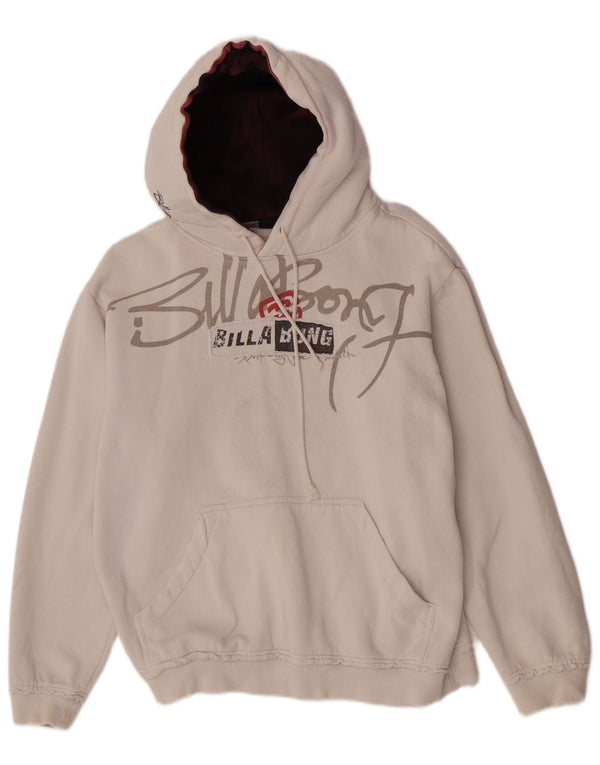 Billabong Γυναικείο Γραφικό Φούτερ με κουκούλα US 12 Large λευκό βαμβακερό