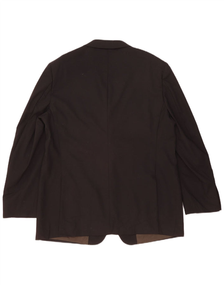 Marks & Spencer Ανδρικό σακάκι σακάκι με 2 κουμπιά UK 46 XL μαύρο μαλλί