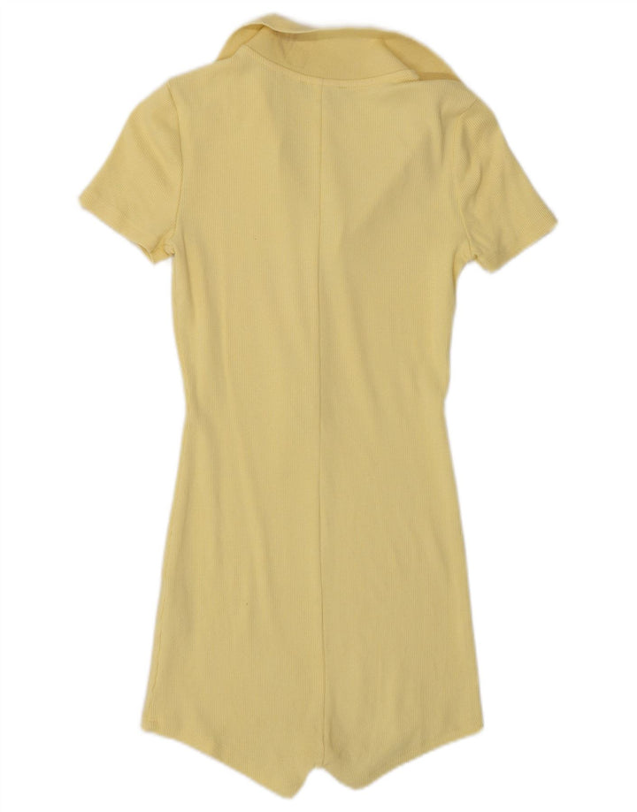 Zara γυναικείο κοντομάνικο Playsuit UK 8 Small Yellow