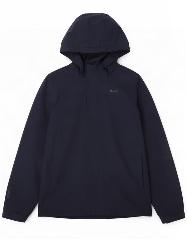Mountain Warehouse Boys Hooded Rain Jacket 12-13 Years Navy Blue Polyester