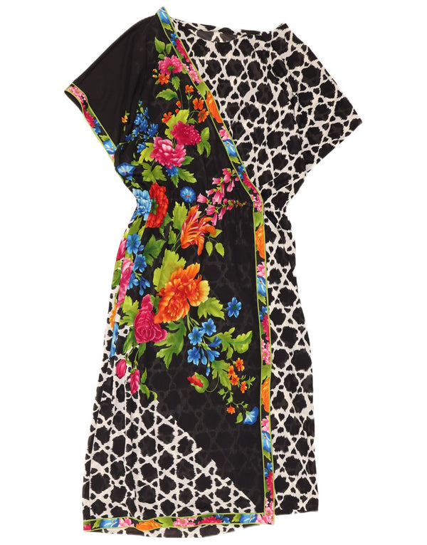 Vintage γυναικείο φόρεμα με θήκη UK 14 Medium πολύχρωμο Floral