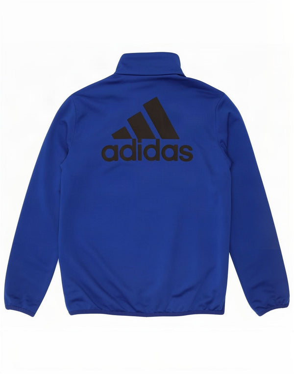 Μπουφάν Adidas Boys Graphic αθλητική φόρμα 11-12 ετών Μπλε Πολυεστέρας
