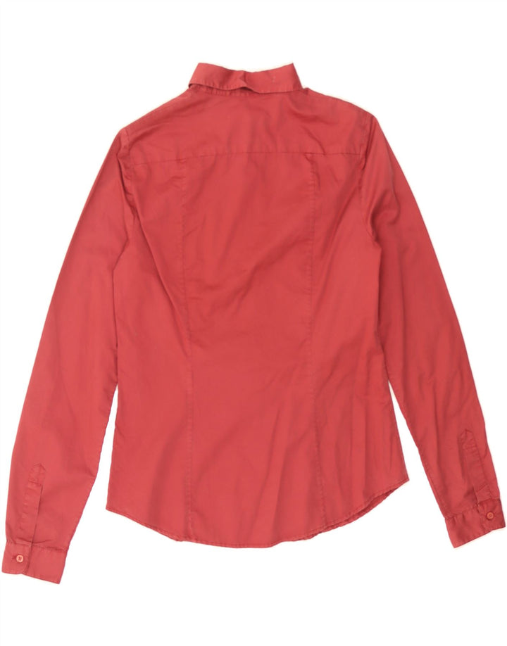 TRUSSARDI Womens Shirt IT 40 Small Red Vintage Trussardi and Second-Hand Trussardi from Messina Hembry 