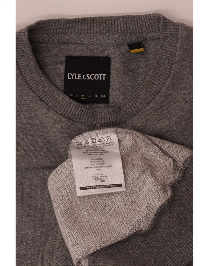 Ανδρικό φούτερ Lyle & Scott Jumper Μεσαίο γκρι βαμβακερό