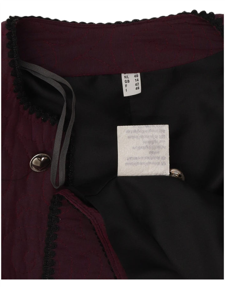 Vintage Γυναικείο μπουφάν Bolero UK 14 Medium Purple Viscose