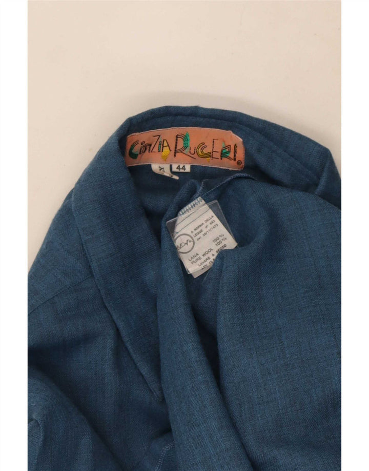 Γυναικείο πουκάμισο μεγάλου μεγέθους Cinzia Rocca IT 44 Medium Blue Wool