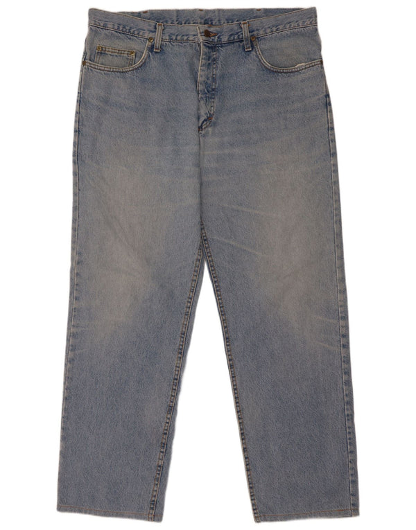 Lee Mens Chicago Straight Jeans W40 L34 Blue Cotton