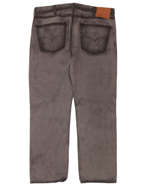 LEVI'S Ανδρικό τζιν 501 ίσιο W38 L30 Γκρι βαμβακερό