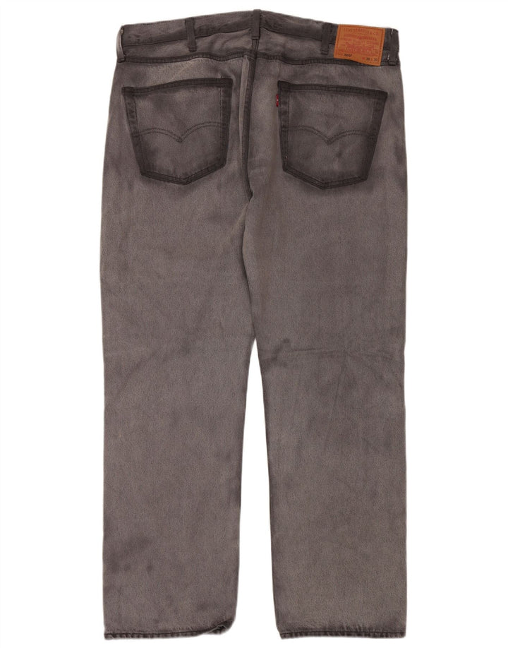 LEVI'S Ανδρικό τζιν 501 ίσιο W38 L30 Γκρι βαμβακερό