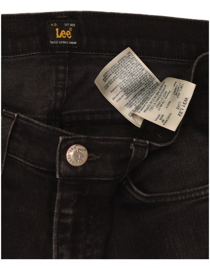 Lee Mens Luke Slim Jeans W31 L28 Μαύρο βαμβακερό