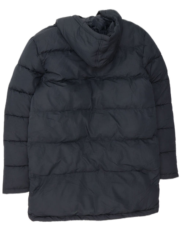 ΓΑΛΛΙΚΗ ΣΥΝΔΕΣΗ Ανδρικό παλτό με κουκούλα με φαρδιά επένδυση UK 36 Small Navy Blue