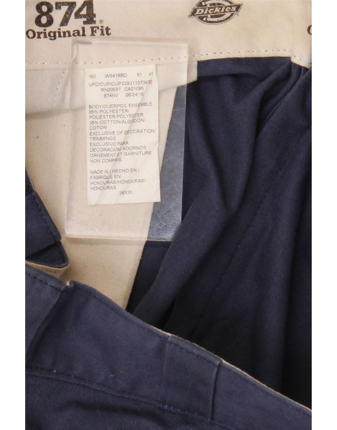 Ανδρικό ίσιο παντελόνι Chino Dickies W38 L30 Navy Blue Polyester
