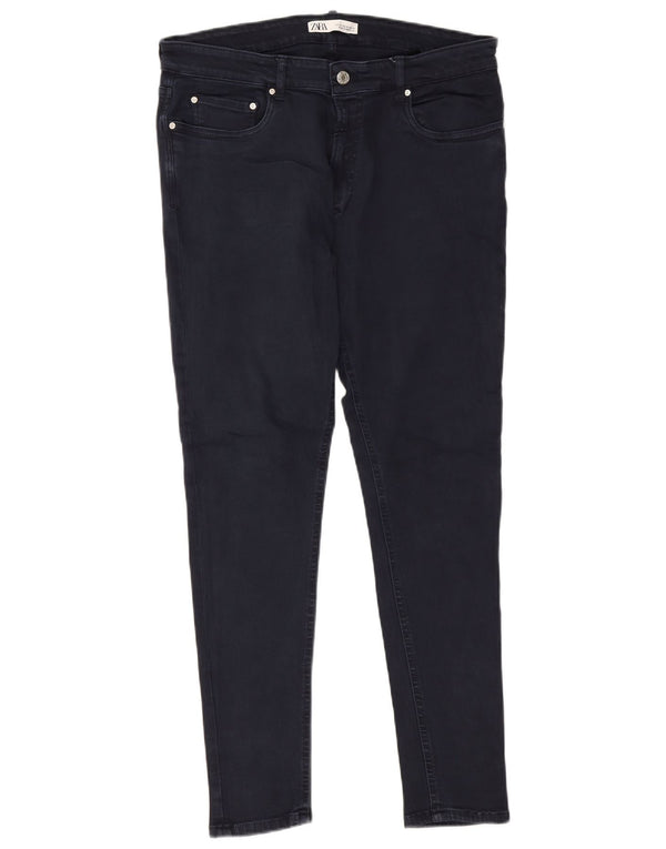 Zara Ανδρικό Skinny Jeans EU 46 XL W36 L28 Navy Blue Cotton
