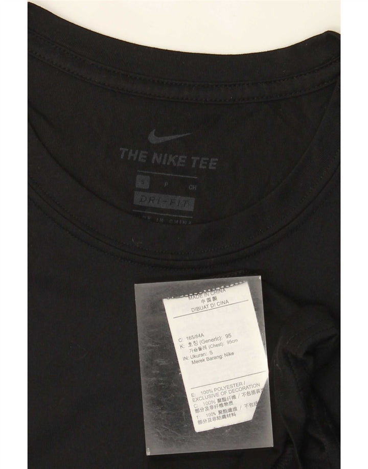 Nike Ανδρικό Dri Fit T-Shirt Τοπ Μικρό Μαύρο Πολυεστέρα