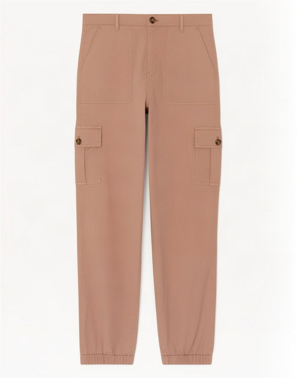Marks & Spencer Γυναικείο ψηλόμεσο παντελόνι Cargo UK 10 Small W28 L29 Pink