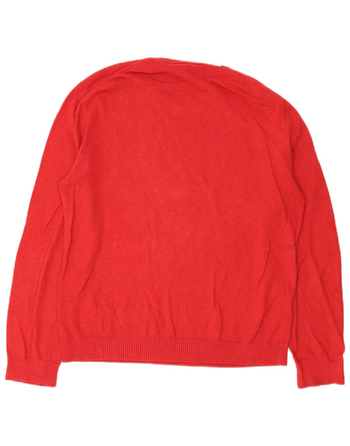 Ανδρικό πουλόβερ Gap Crew Neck Jumper μεγάλο κόκκινο βαμβακερό