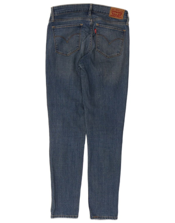 Levi's Womens 711 Skinny Jeans W27 L27 Blue Cotton