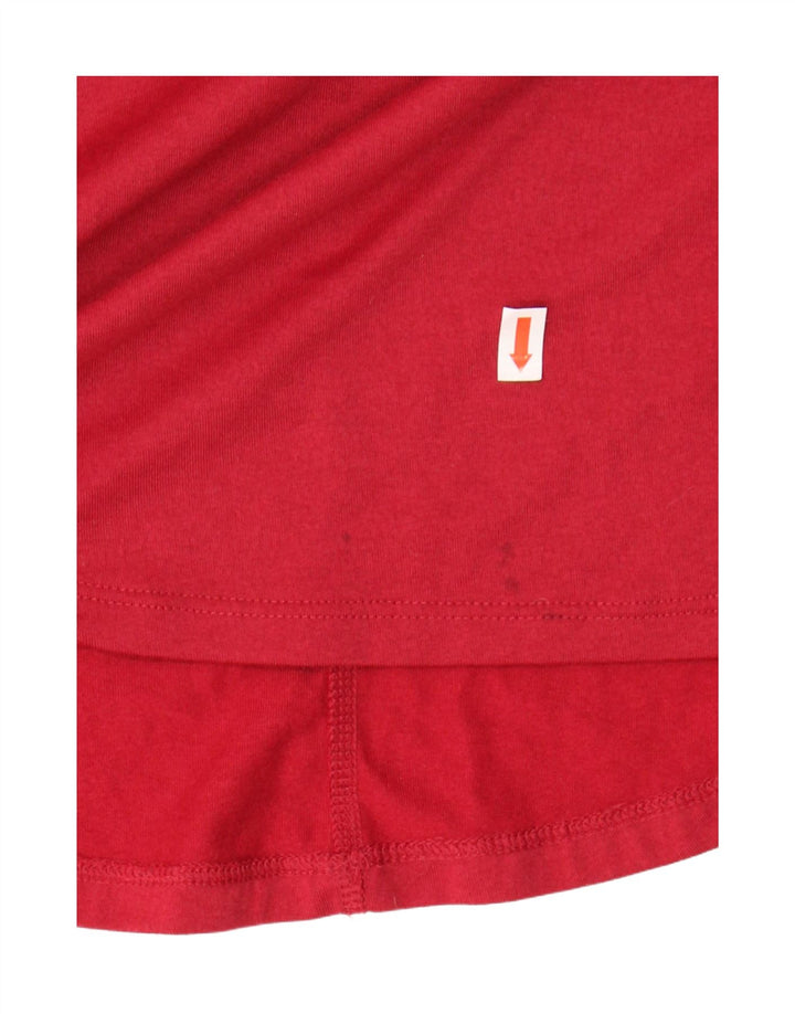 Γυναικείο γιλέκο Nike Dri Fit Top UK 12 Μεσαίο κόκκινο πολυεστέρα