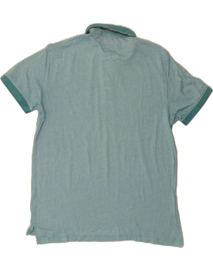 TOMMY HILFIGER Mens Regular Fit Polo Shirt XL Blue Vintage Tommy Hilfiger and Second-Hand Tommy Hilfiger from Messina Hembry 