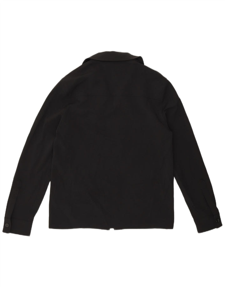 Ανδρικό πουκάμισο ZARA από μεσαίο μαύρο πολυεστέρα