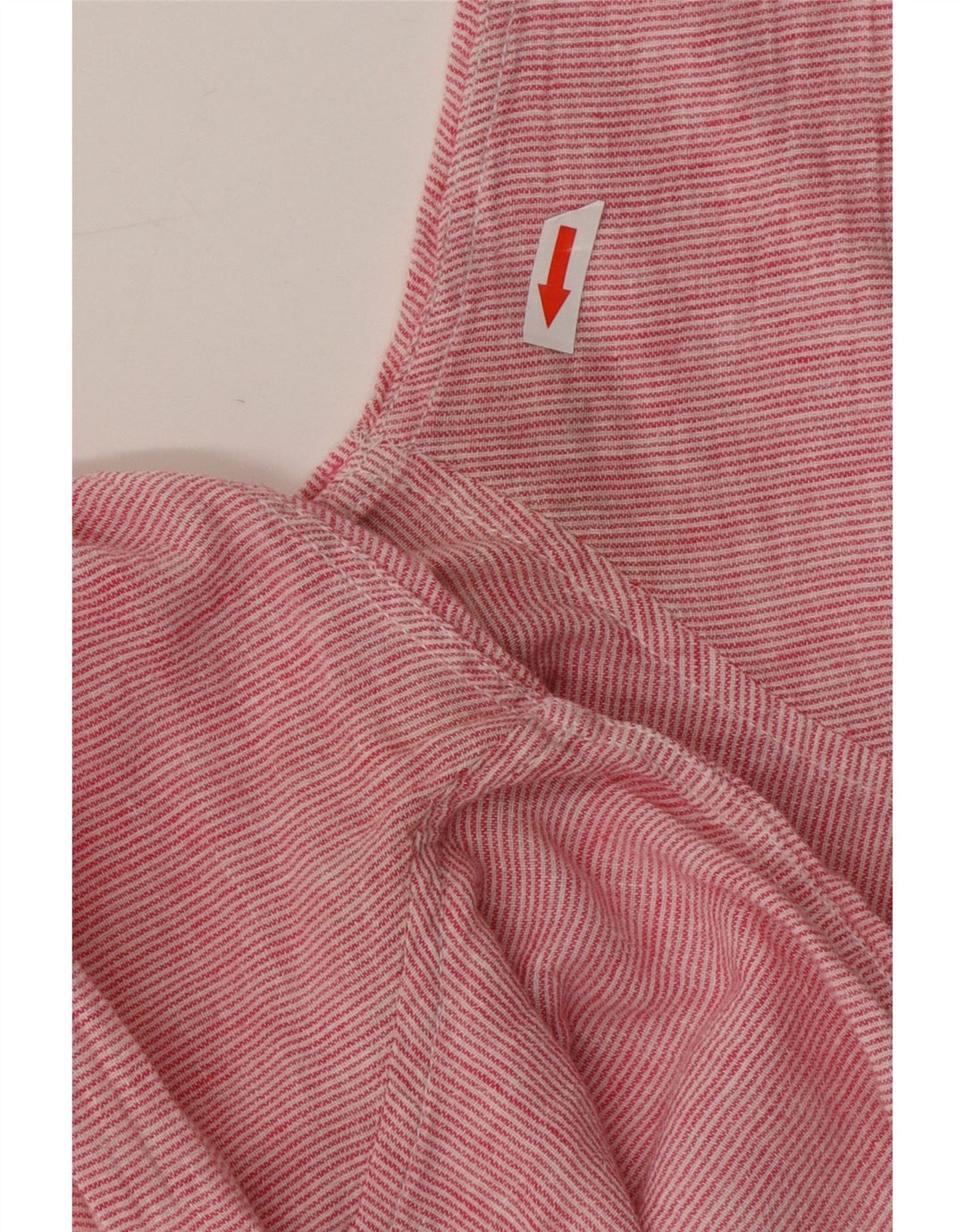 DACK'S Γυναικείο πουκάμισο πουλόβερ Μπλούζα UK 16 Large Pink Pinstripe Len