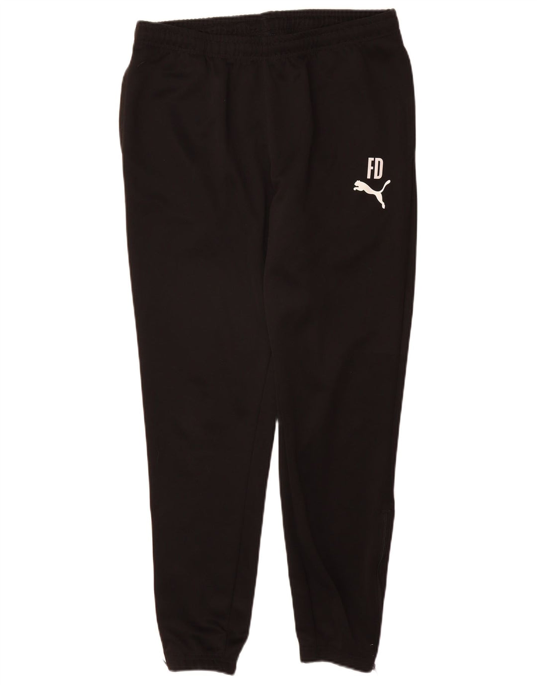 PUMA Mens Tracksuit Trousers Joggers Large Black Polyester