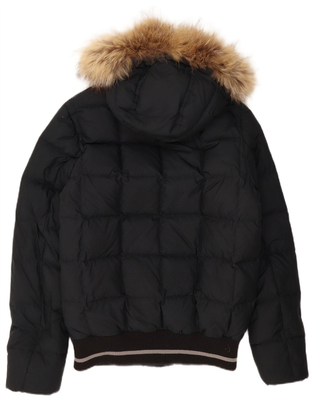 Ανδρικό μπουφάν με κουκούλα DOLOMITE UK 36 μικρό μαύρο πολυεστέρα