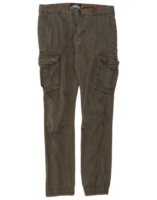 Superdry Ανδρικό Slim Joggers Cargo Παντελόνι W32 L32 Χακί Βαμβακερό