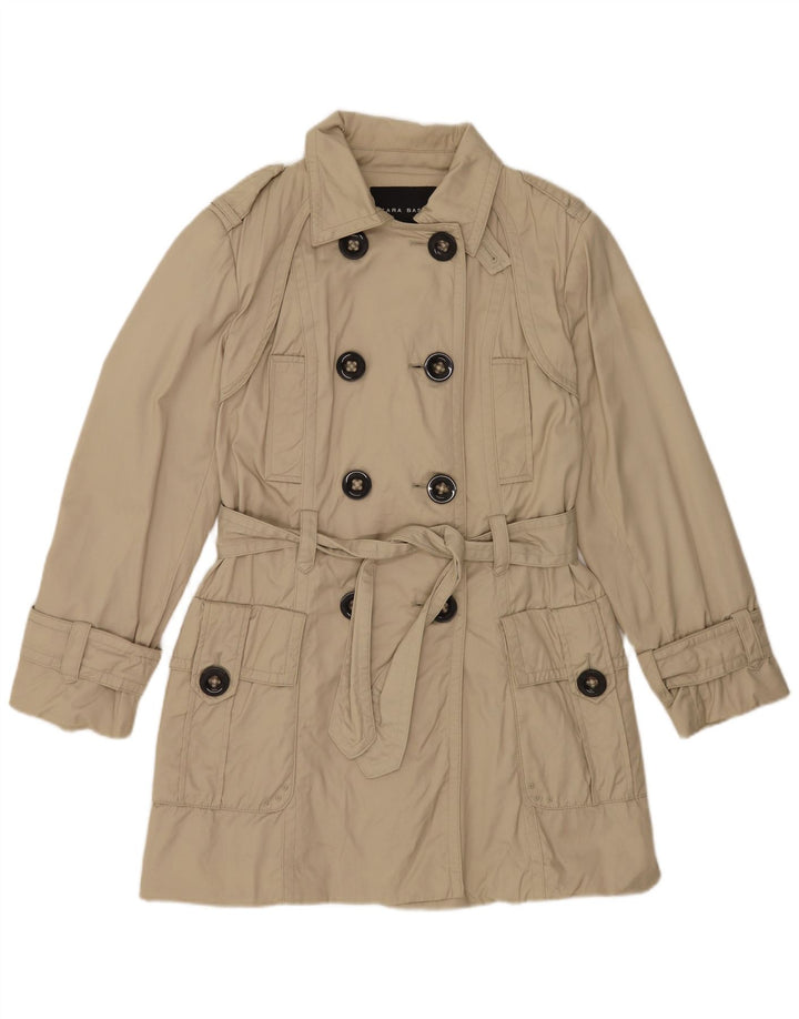 Zara Γυναικεία καμπαρντίνα UK 16 Large Beige Nylon