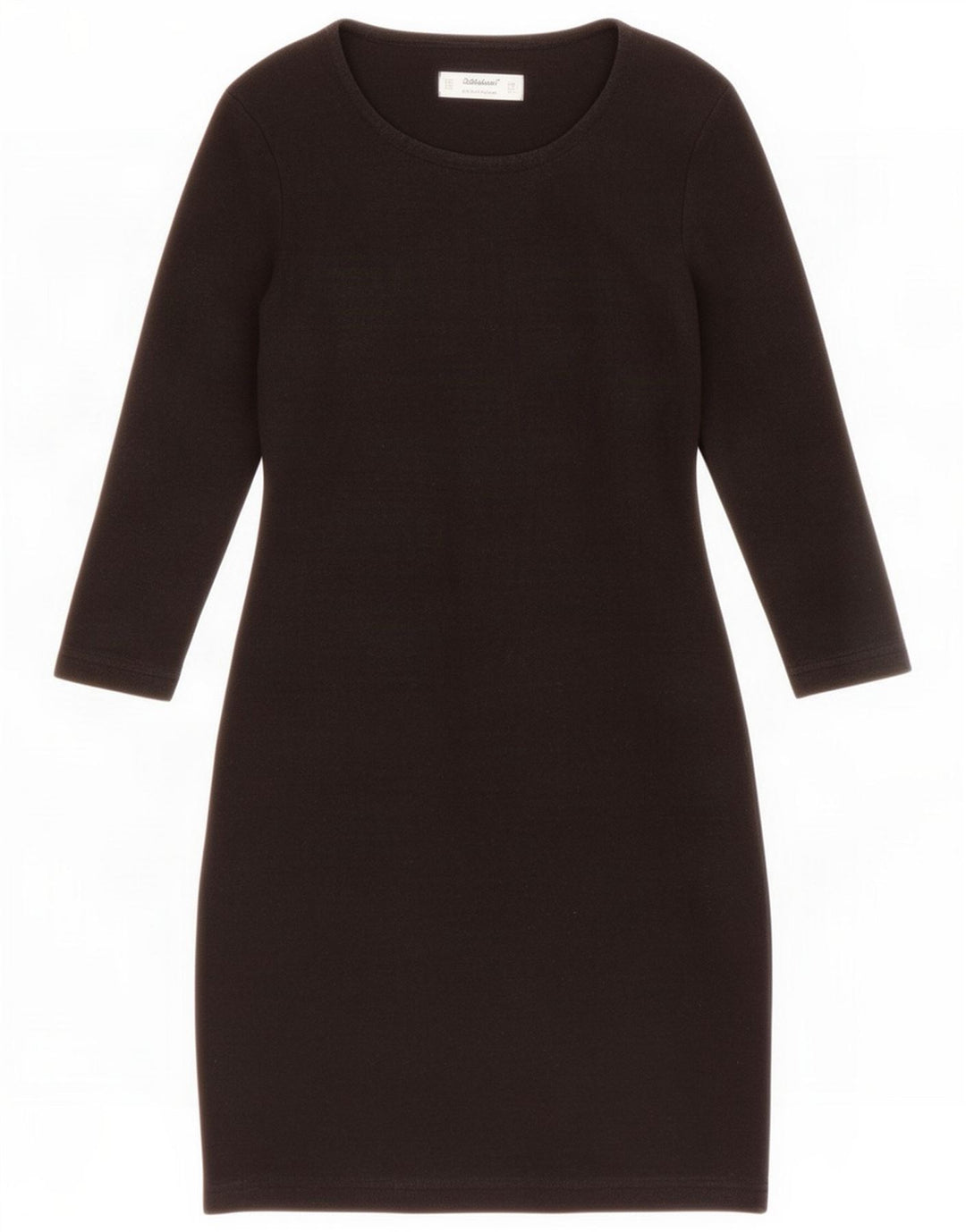 St Michael Γυναικείο Μακρυμάνικο Βασικό Φόρεμα UK 12 Medium Black