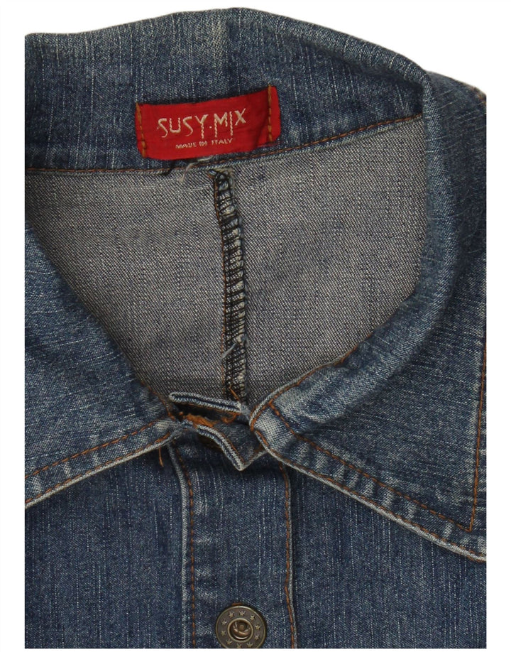 Susy Mix Γυναικεία Τζιν Καμπαρντίνα UK 10 Small Blue