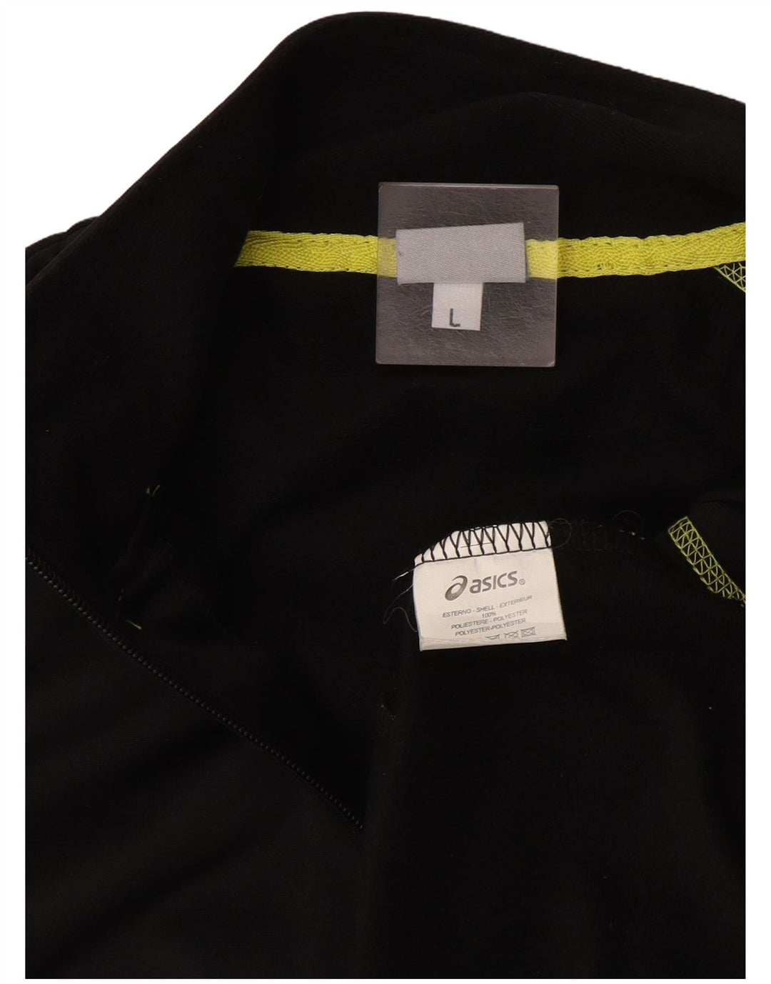 Γυναικεία αθλητική φόρμα Asics Top Jacket UK 16 Large Black Polyester